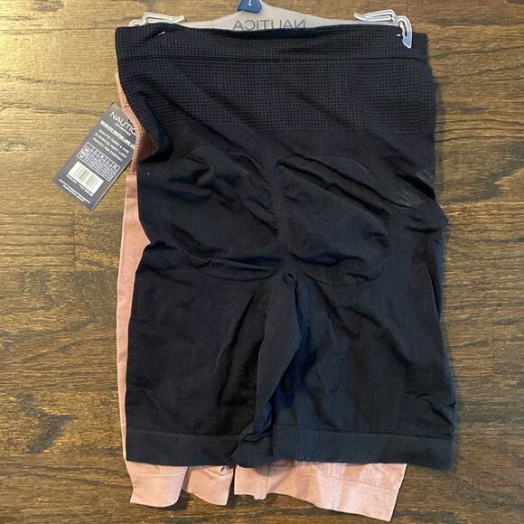 New with tags Nautica seamless tag free shaping long slip shorts 2 pack - Picture 6 of 7